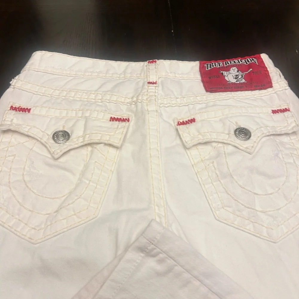 True Religion men Off-White Jeans